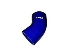 Torque Solution 45 Degree Silicone Elbow: 3.5" Blue Universal