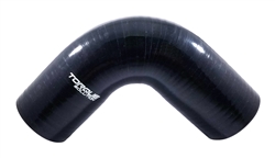 Torque Solution 90 Degree Silicone Hose Elbow: 3" Black Universal