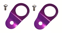 Torque Solution Radiator Mount Combo w/ Inserts (Purple) : Mitsubishi Evolution 7/8/9