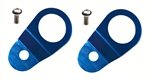 Torque Solution Radiator Mount Combo w/ Inserts (Blue) : Mitsubishi Evolution 7/8/9