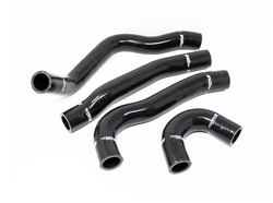 Torque Solution Silicone Radiator Hose Kit (Black): Mitsubishi Evolution X 2008-2015