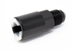 Torque Solution Push-On Quick Disconnect Adapter Fitting: 5/16" SAE to -6AN Male Flare