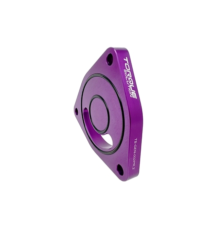 Torque Solution V2 Blow Off BOV Sound Plate (Purple): Multiple Applications