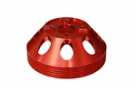 Torque Solution Lightweight Water Pump Pulley (Red): Hyundai Genesis Coupe 3.8 2010+