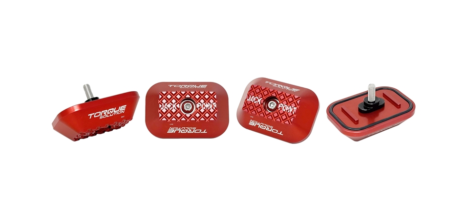 Torque Solution Replacement Billet Jack Pad (Red): GR Supra / BMW