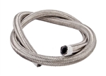 Torque Solution Stainless Steel Braided Rubber Hose: -8AN 10ft (0.44" ID)