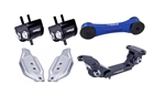 Torque Solution Engine / Trans / Blue Pitch Mount Kit w/ Mount Plates: Subaru WRX 2006-2015 / STI 2006-2016