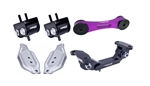 Torque Solution Engine / Trans / Purple Pitch Mount Kit w/ Mount Plates: Subaru WRX 2006-2015 / STI 2006-2016