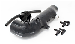 Torque Solution Turbo Inlet Hose (Black): Subaru WRX 02-14, STI 04-18, LGT 05-2009, FXT 04-13
