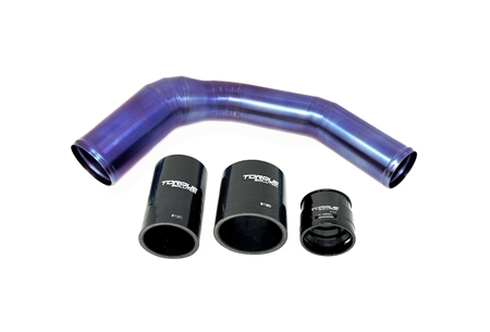 Torque Solution Top Mount Charge Pipe: Subaru WRX 22+ / Ascent 19-23 / OutbackÂ XTÂ 20+ - Titanium Burnt Purple / Blue