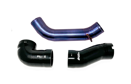 Torque Solution Intake Pipe Kit: Subaru WRX 2022+ - Titanium Burnt Purple / Blue