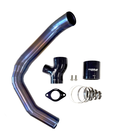 Torque Solution Top Mount Charge Pipe: Subaru WRX 15-21 -  Titanium Burnt Purple / Blue