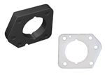 Torque Solution Throttle Body Spacer (Black): Honda Civic LX,EX,DX 2006-2011