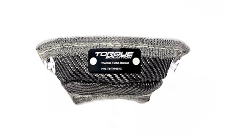 Torque Solution Thermal Blanket (Carbon Fiber): For 38mm / 40mm Tial, PTE, Garrett, Turbosmart