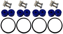 Torque Solution Billet Bumper Quick Release Kit Combo (Blue): Universal