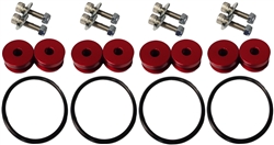 Torque Solution Billet Bumper Quick Release Kit Combo (Red): Universal