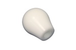 Torque Solution Delrin Tear Drop Shift Knob (White): Universal 12x1.25