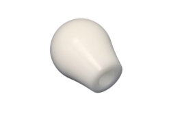 Torque Solution Delrin Tear Drop Shift Knob (White): Universal 12x1.25