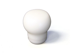 Torque Solution Fat Head Delrin Shift Knob (White): Universal 10x1.25
