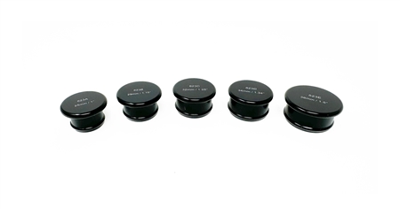 Torque Solution Billet Aluminum Hose Blanking Plug Set: 5 Sizes 25 thru 38mm / 1 thru 1.5 inch