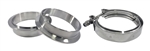Stainless Steel V-Band Clamp & Flange Kit: 3.5" (89mm)