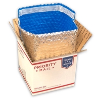 Foil Insulated Box Liners - 7" x 7" x 6" (Fits in USPS Priority O-Box 4 Cubed)