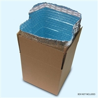 Foil Insulated Box Liners - 8" x 8" x 8" (Fits in USPS Medium Top Loading Flat Rate Box)