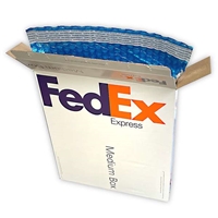 FedEx M1 Medium Box Foil Bubble Liner - 11-1/2" x 2-3/8" x 13-1/4"