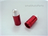 Red Bullet Tip Tire Valve Stem Caps