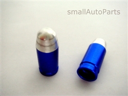 Blue Bullet Tip Tire Valve Stem Caps