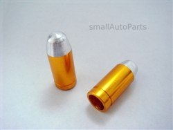 Gold Bullet Tip Tire Valve Stem Caps