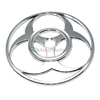 3D Chrome Biohazard Warning Emblem-Decal Sticker for Auto-Car-Truck-Bike