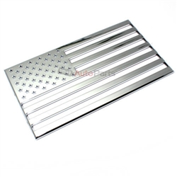 3D American Flag USA Chrome Emblem-Decal Sticker for Auto-Car-Truck-Bike