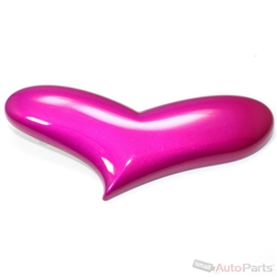 3D Pink Heart Emblem-Decal Sticker for Auto-Car-Truck-Bike-Hood-Trunk-Dash
