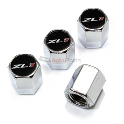 (4) Chevy Camaro ZL1 Logo Chrome ABS Tire/Wheel Stem Air Valve Car Caps Covers