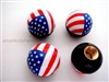 American Flag Ball Tire Valve Stem Caps