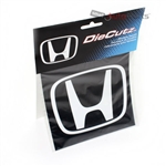 Honda H Logo Clear Vinyl Window/Glass Decal Die Cutz Sticker for Car-Truck-SUV