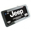 Jeep Logo Chrome Treadplate Metal License Plate Tag Frame for Auto-Car-Truck