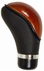 Universal Wood Grain Leather Shift Knob for Car-Truck-Hotrod Gear Manual Trans.