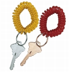 Hand Wrist Coil Spiral Stretchable Band Key Chain Ring - 2 Pack