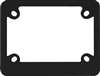 Motorcycle License Plate Frame MEXICO ONLY - Metal Black
