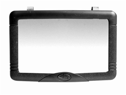 Interior Mirror for Auto-Car-Truck Clips to Sun Visor or Stick on dash, etc.