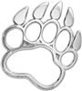3D Bear Paw Chrome Emblem-Decal Sticker for Auto-Car-Truck-Bike-Hood-Trunk-Dash