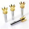 4 Custom Gold Crown Interior Door Lock Knobs Pins for Car-Truck-HotRod-Classic