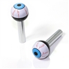 2 Universal Blue EyeBall Interior Door Lock Knobs Pins for Car-Truck-HotRod