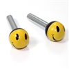 2 Universal Smile Face Ball Interior Door Lock Knobs Pins for Car-Truck-HotRod