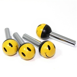 4 Universal Smile Face Ball Interior Door Lock Knobs Pins for Car-Truck-HotRod