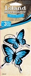 3 Blue Butterfly Beach Breeze Hanging Tree Style Air Freshener for Car-Truck etc