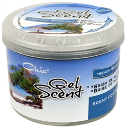 Gel Beach Breeze Scent Control 2.5 oz Air Freshener for Car-Truck-Home etc.