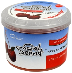 Gel Cherry Scent Control 2.5 oz Air Freshener for Car-Truck-Home-Garage etc.